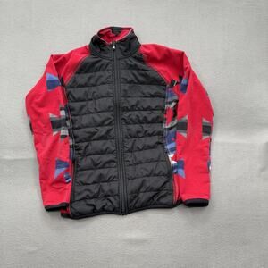 Lauren Ralph Lauren Jacket Women's Medium Geometric Full Zip Puffer LRL Active